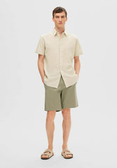Selected Homme Men Linen Shirt