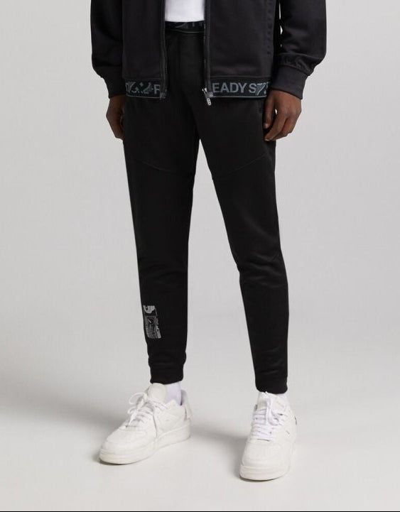 BERSHKA Plush Trousers With Elastic Trim - Smgarment's