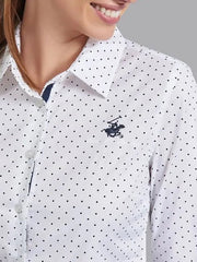 BEVERLY HILLS POLO CLUB White Printed Shirt - Smgarment's