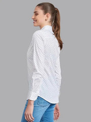 BEVERLY HILLS POLO CLUB White Printed Shirt - Smgarment's