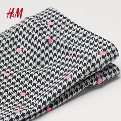 BLACK AND WHITE LEGGINGS WITH PINK DOTS - SMgarment's