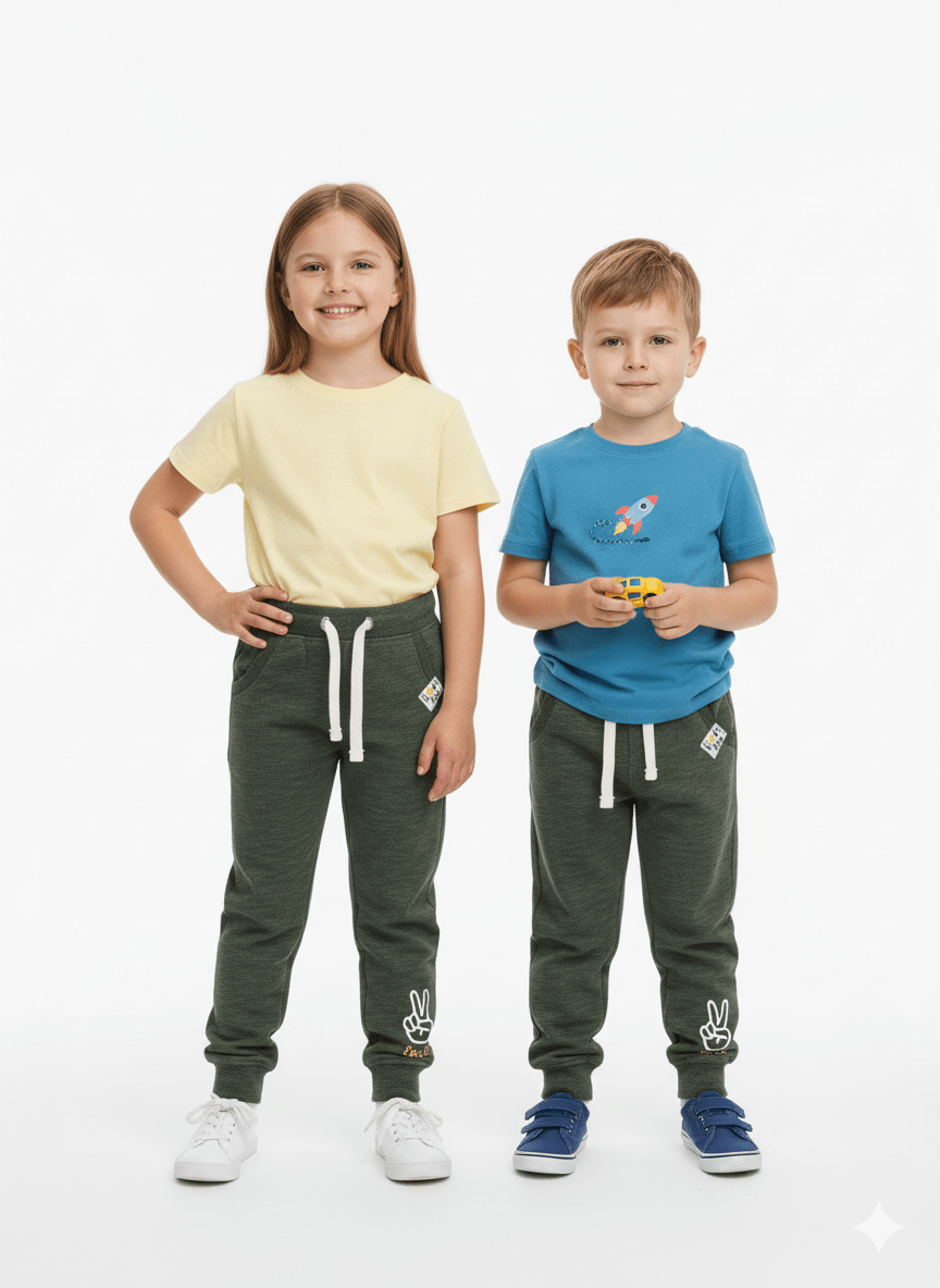 BLUE SEVEN KIDS SMILE PRINT TROUSER - Smgarment's