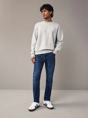 Blue Slim Fit Vintage Stretch Authentic Jeans - Smgarment's