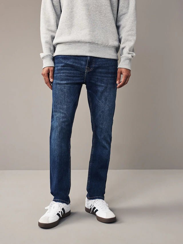 Blue Slim Fit Vintage Stretch Authentic Jeans - Smgarment's