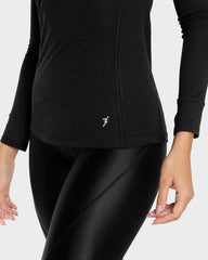 BODY WORK Long Sleeve T-Shirt (Black) - Smgarment's