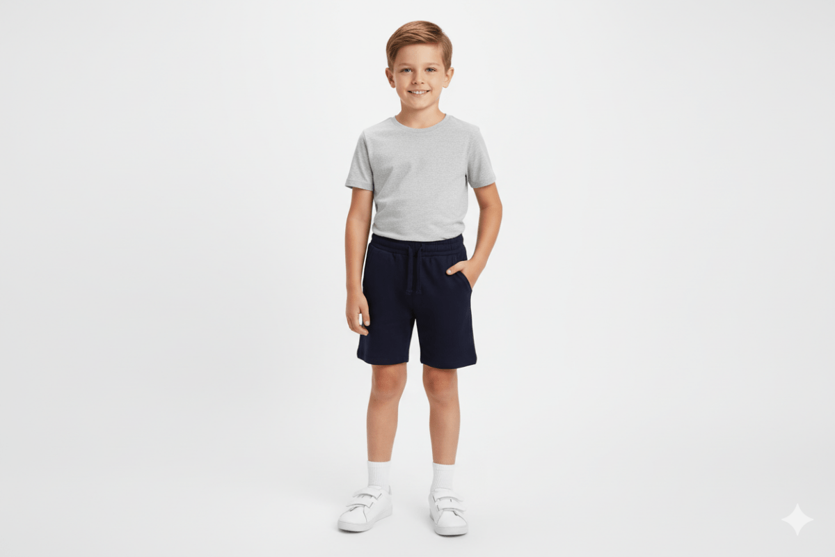 BOYS BLUE SHORT - Smgarment's