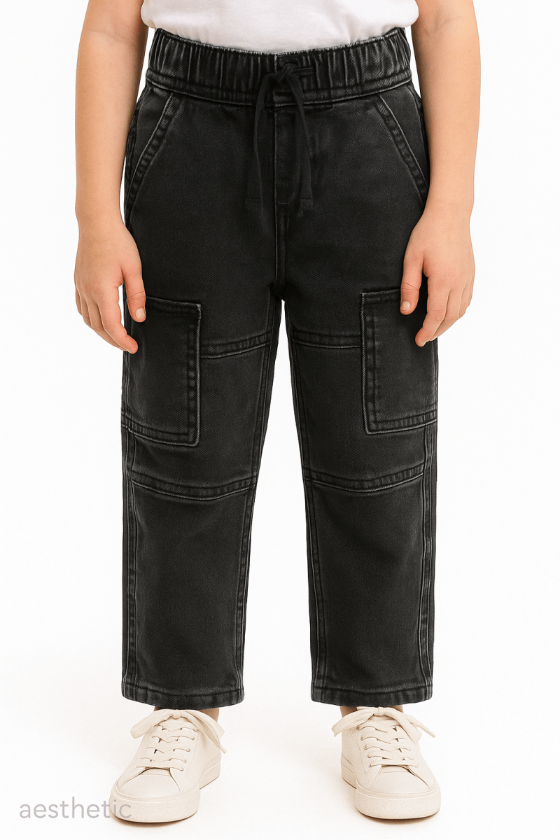 BOYS CARGO JOGGER DENIM JEANS - Smgarment's