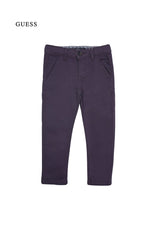 Boys Slim Fit Stretch Chino Pants - Deep Plum - Smgarment's