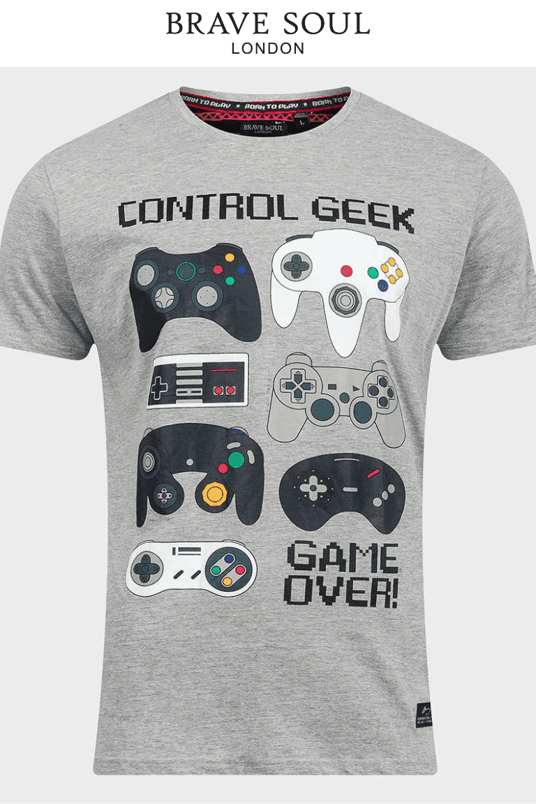 BRAVE SOUL CONTROL GEEK PRINTED - SMgarment's