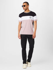 BRAVE SOUL MEN COLOURBLOCKED T - SHIRT - Smgarment's