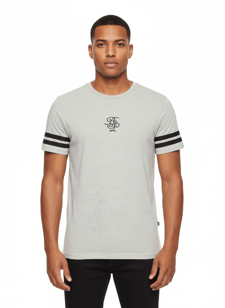 BS GREY REGULAR FIT T - SHIRT - Smgarment's