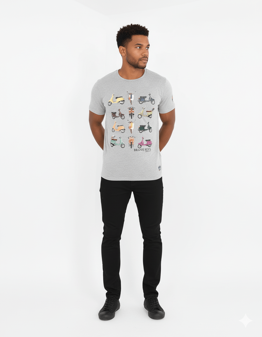 BS VESPA SHORT SLEEVES T - SHIRT - Smgarment's