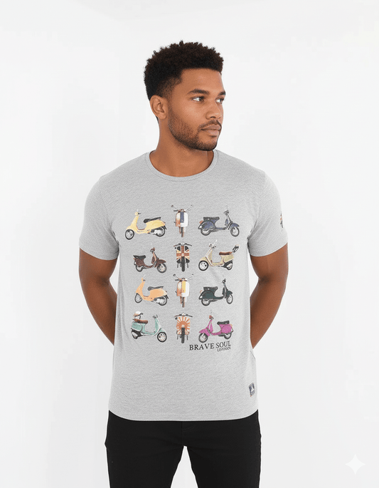 BS VESPA SHORT SLEEVES T - SHIRT - Smgarment's