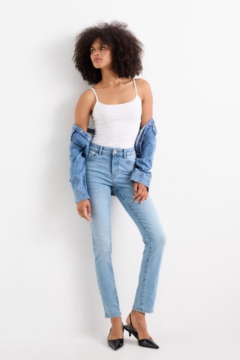 C&A Flex Shaping Mid - Rise Waist LYCRA® Slim Jeans - Smgarment's