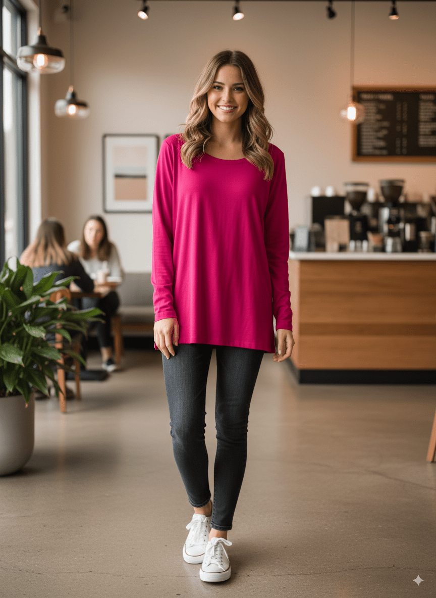 C&A WOMEN'S PLAIN FULL SLEEVE T - SHIRT - Smgarment's