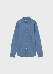 CALLIOPE Regular Fit Light Blue Denim Shirt - SMgarment's