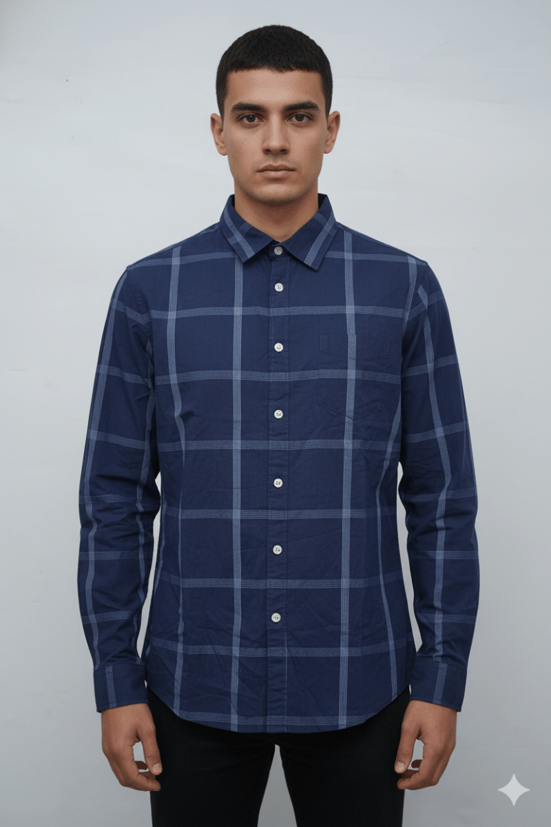 CEL MEN CHECKERED SHIRT - Smgarment's