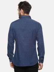 CELIO Blue Printed Casual Shirt - Smgarment's