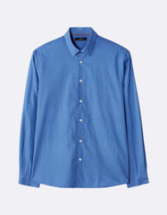 CELIO Blue Printed Casual Shirt - Smgarment's