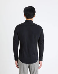CELIO Extra Slim Stretch Cotton Shirt - Black - SMgarment's