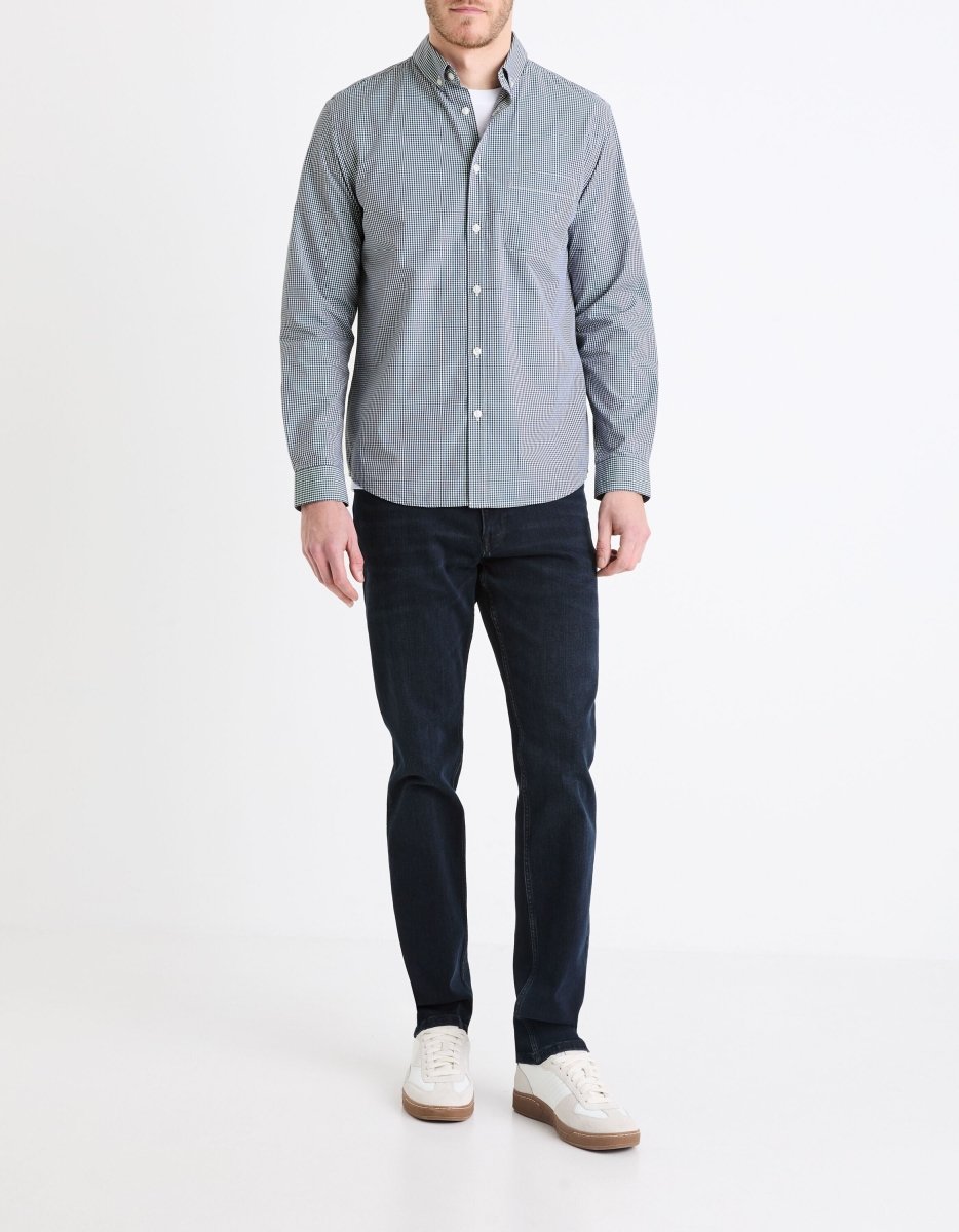 CELIO Regular stretch cotton jeans c5 3 lengths - navy - Smgarment's