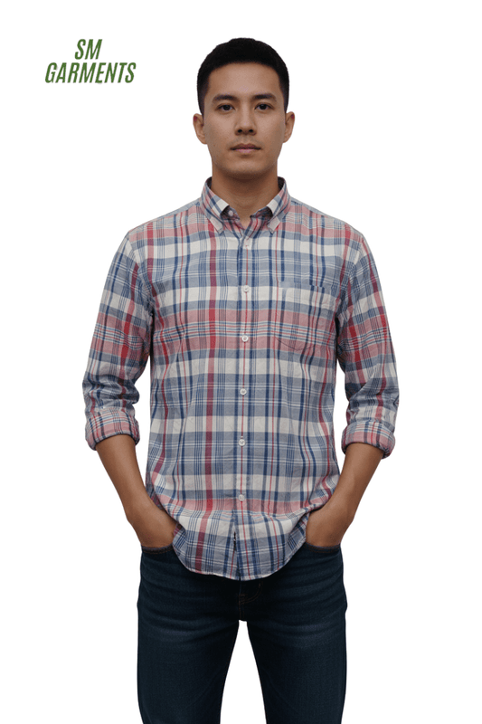 Checkered Flannel Shirt - Smgarment's
