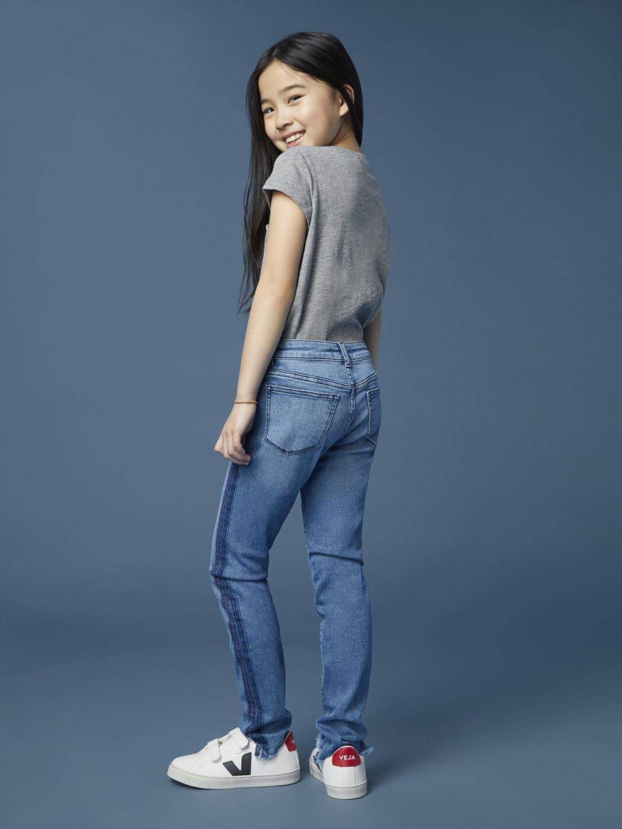 Chloe Skinny Jean in Thunder Stripe - Smgarment's