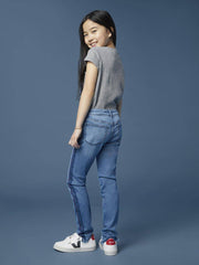 Chloe Skinny Jean in Thunder Stripe - Smgarment's