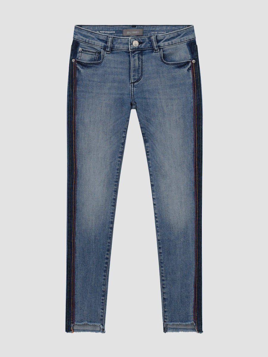 Chloe Skinny Jean in Thunder Stripe - Smgarment's