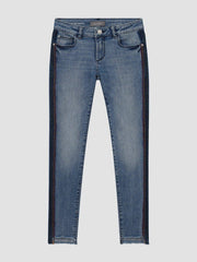 Chloe Skinny Jean in Thunder Stripe - Smgarment's
