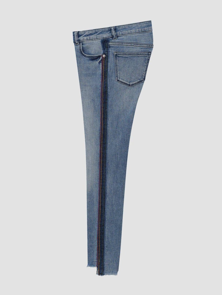 Chloe Skinny Jean in Thunder Stripe - Smgarment's
