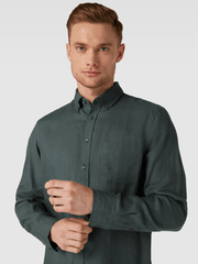 CHRISTIAN BERG Regular fit linen shirt - Smgarment's