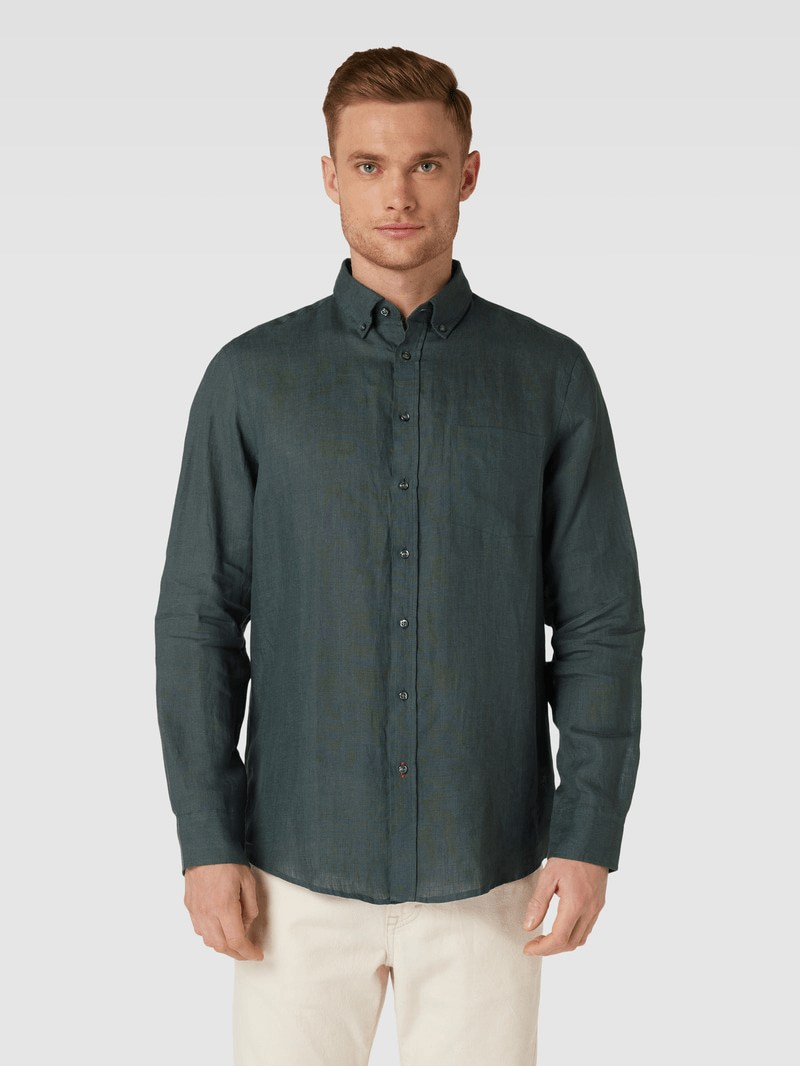 CHRISTIAN BERG Regular fit linen shirt - Smgarment's