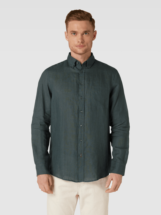 CHRISTIAN BERG Regular fit linen shirt - Smgarment's