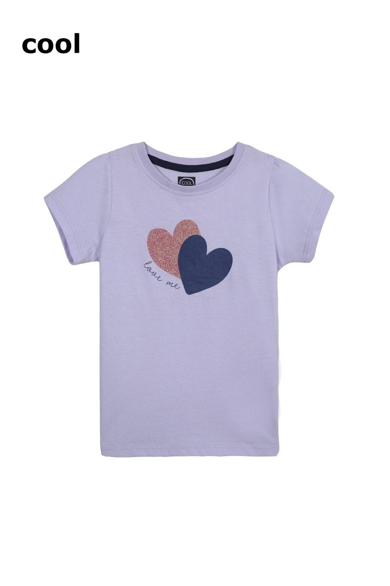 COOL CLUB GIRLS HEART PRINTED TEE - Smgarment's