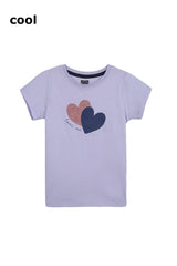 COOL CLUB GIRLS HEART PRINTED TEE - Smgarment's
