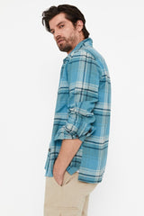 CORTEFIEL Checked Over Size Shirt - Smgarment's