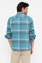 CORTEFIEL Checked Over Size Shirt - Smgarment's