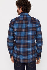 CORTEFIEL Checkered Flannel Shirt - Smgarment's