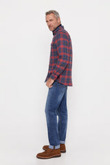 CORTEFIEL Checkered Flannel Shirt - Smgarment's