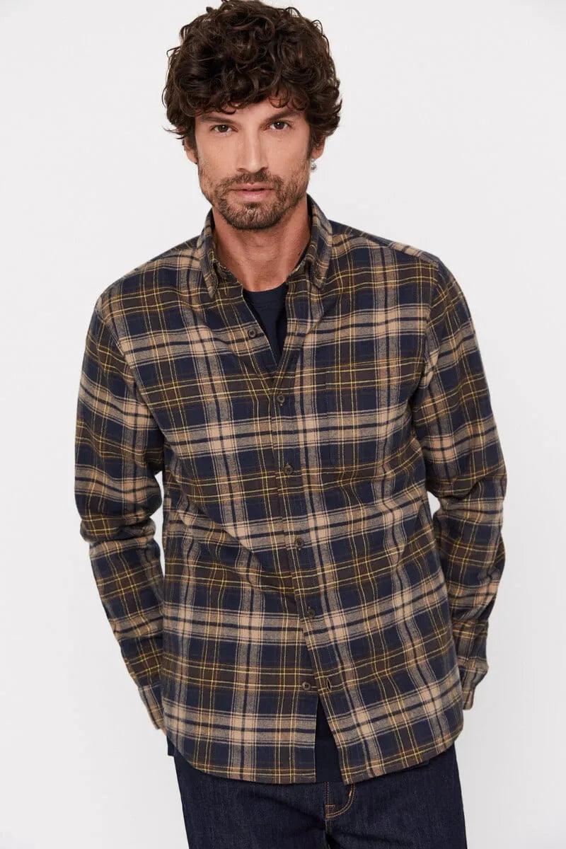 CORTEFIEL Checkered flannel shirt - SMgarment's