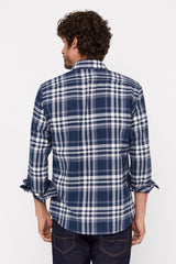 CORTEFIEL Checkered Flannel Shirt - Smgarment's