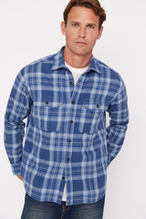 CORTEFIEL Checkered Over Size Shirt - Smgarment's