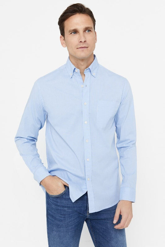 CORTEFIEL Easy - Iron Microvichy Shirt - Smgarment's