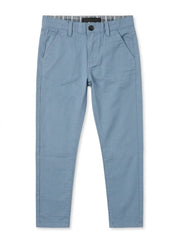 Boys BRANDED' Slate Blue Slim Fit Stretch Chino Pants| SM GARMENTS