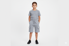 DESTINATION BOYS GRAY SHORT - Smgarment's