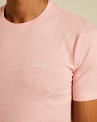 DIESEL Basic Caden O Neck Bermuda Pink Tee - Smgarment's