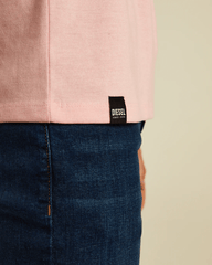 DIESEL Basic Caden O Neck Bermuda Pink Tee - Smgarment's