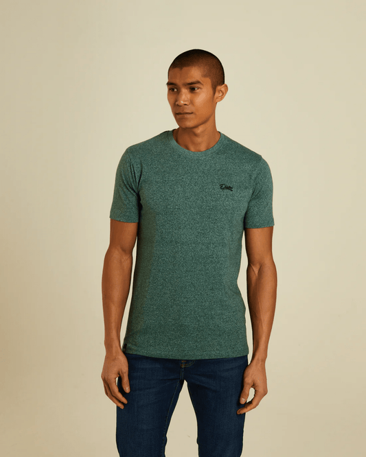 DIESEL Basic Caden O Neck Green Trail Tee - Smgarment's