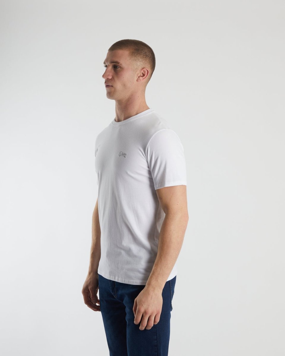 DIESEL Basic Caden O Neck Tee Optic White - Smgarment's